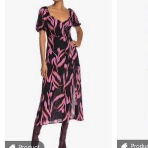 NWT Lush Floral Slit Dress